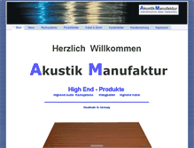 Tablet Screenshot of akustik-manufaktur.de